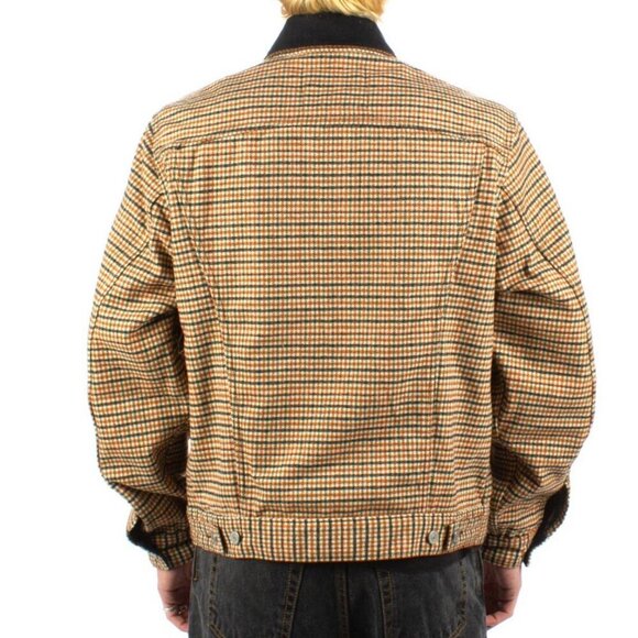 NEW! Vintage Fit Levi's Premium Houndstooth Trucker Jacket Wool Blend SZ S - Picture 8 of 16